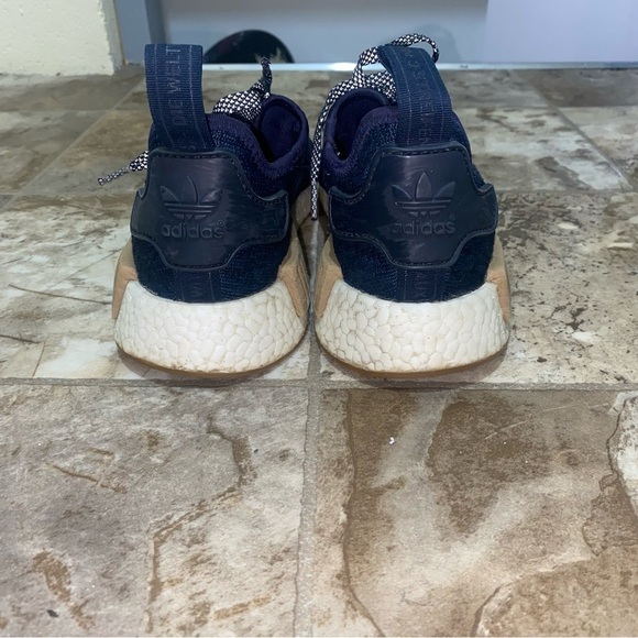 adidas Navy and Tan NMD Sneakers - Picture 12 of 15